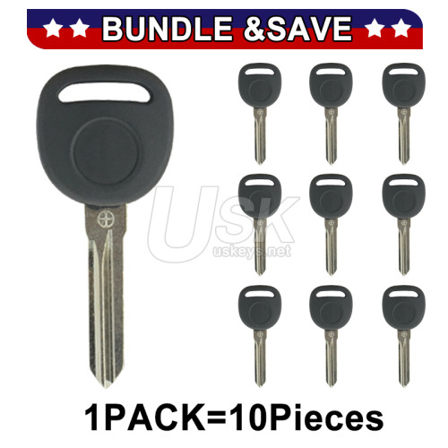 (Pack of 10) Transponder key 46LCK B111 for GM Buick Chevrolet Pontiac