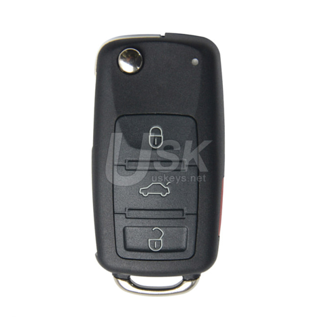 FCC 300 959 753 AA Flip remote key 4 button 315Mhz HU66 for Volkswagen Touareg 2004-2011