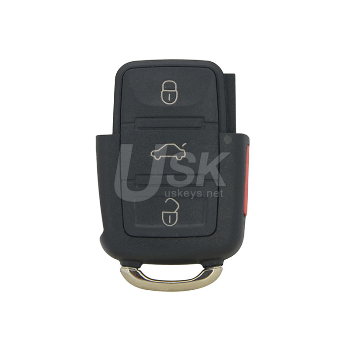 PN 1JO 959 753 T flip key shell 4 button for Volkswagen Beetle Bora Golf Jetta Passat 1998-2004