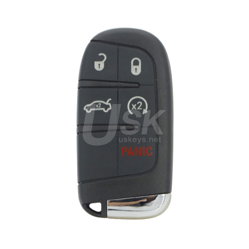 FCC M3N-40821302 Smart key shell 5 button SIP22 blade for Jeep Renegade 2015 2016