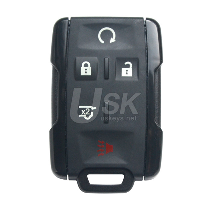 FCC M3N-32337100 Keyless Entry Remote Shell 5 button for Chevrolet Colorado Silverado GMC Canyon Sierra 2014-2017 PN 13577762