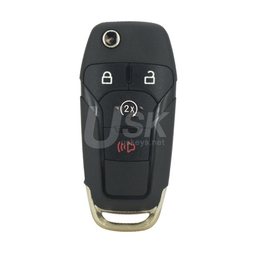 FCC N5F-A08TDA Flip key 4 button 902mhz ID49 chip for 2015-2021 Ford F-Series Raptor Ranger PN 164-R8134