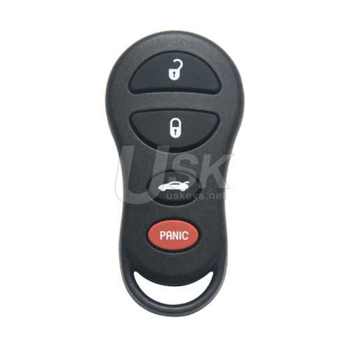 FCC GQ43VT9T Keyless Entry Remote 4 button 315Mhz for Chrysler Concorde Neon Dodge Intrepid Neon Plymouth Neon 1998-2011 PN 04759008