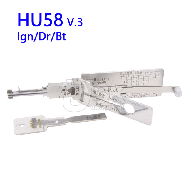 Lishi 2-in-1 Pick HU58 v.3 Ign/Dr/Bt