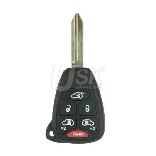 FCC M3N5WY72XX Remote head key 6 button 315Mhz for Chrysler Town & Country Dodge Caravan 2004-2007 PN 05183686AA