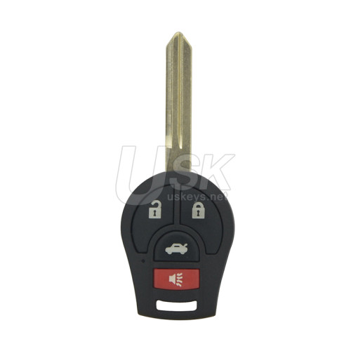 FCC CWTWB1U751 Remote head key shell 4 button for Nissan VERSA CUBE JUKE ROGUE SENTRA 2008-2014