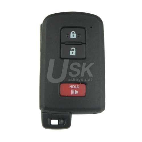 FCC HYQ14FBA smart key shell 3 button for Toyota Prius C 2012-2015