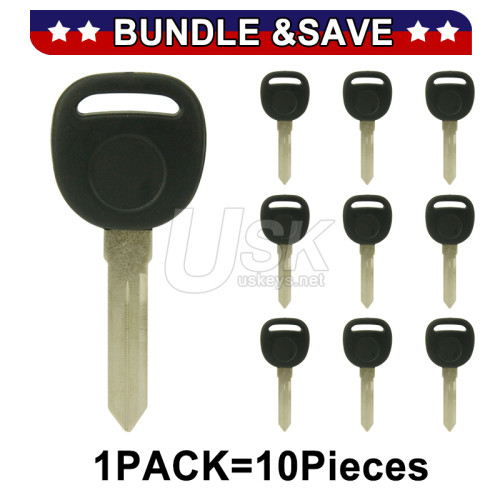 (Pack of 10) Transponder key no chip B99 for GM Buick Cadillac Chevrolet Pontiac