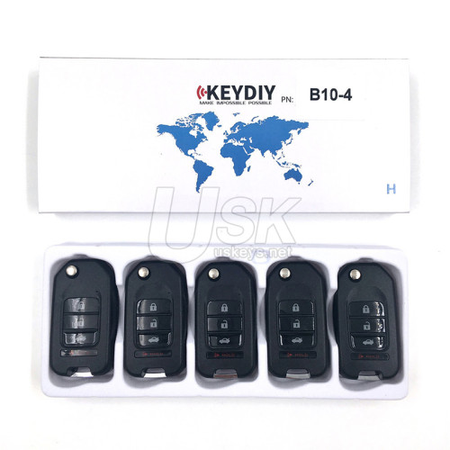 KEYDIY Universal Flip Remote Key Honda Style 4 button B10-4