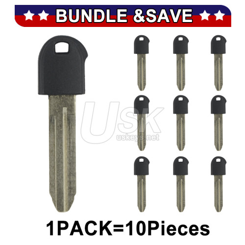 (Pack of 10) PN 69515-47010 Emergency key blade TOY43 for Toyota Prius 2006-2009