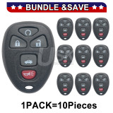 (Pack of 10) FCC OUC60270 OUC60221 Keyless Entry Remote Shell 5 buton for Buick Lucerne Chevrolet Equinox Impala 2006-2013