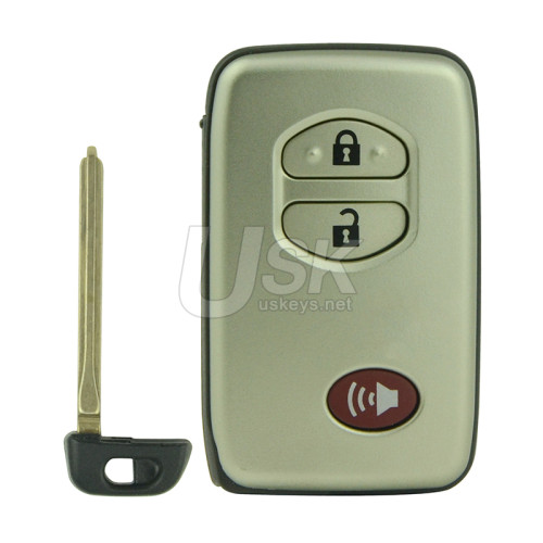 Smart key shell 3 button for Toyota Venza 2008-2013
