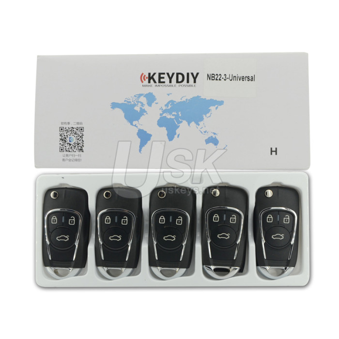 KEYDIY Universal Flip Remote Key GM Style 3 button NB22-3
