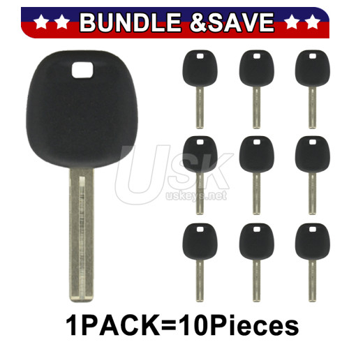 (Pack of 10) PN 89785-50030 Transponder Key H chip TOY48 short blade for Lexus ES300 LX470 LS400 IS300 GS430 GS300 RX300