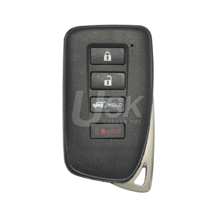 Lexus RX350 RX450h 2016-2020 FCC HYQ14FBB Aftermarket Smart Key 4 Button PN 89904-0E160 89904-0E170h, 89904-48C30