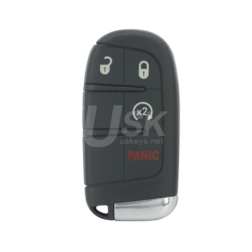 FCC M3N-40821302 Smart key shell 4 button SIP22 blade for Jeep Renegade 2015 2016