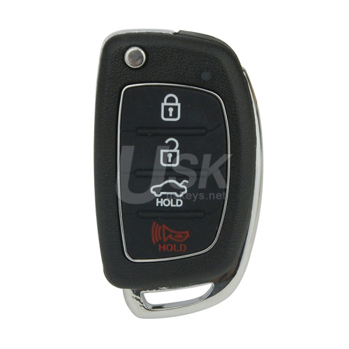 FCC TQ8-RKE-4F16 Flip key shell 4 button for Hyundai Sonata 2014 2015