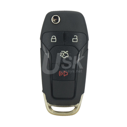 FCC N5F-A08TAA Flip key 4 button 315Mhz Hitag Pro-ID49 chip for Ford Fusion 2013-2016 PN 164-R7986