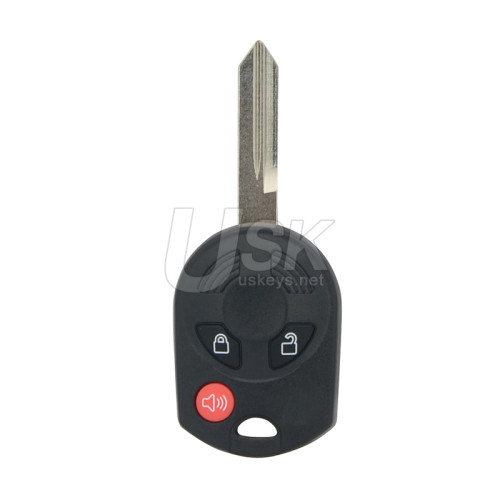 FCC OUCD6000022 Remote head key shell 3 button FO38 blade for Ford Fusion Escape Focus Edge Mercury Mariner Lincoln MKZ 2007-2013
