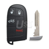 FCC M3N-40821302 Smart Key 4 button 433Mhz HITAG 2 ID46 PCF7953 chip for 2014-2020 Jeep Grand Cherokee PN 68143500AC