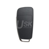 Flip key shell 3 button for Audi A3 A4 A6 A7 TT Q5 Q7 2007-2012