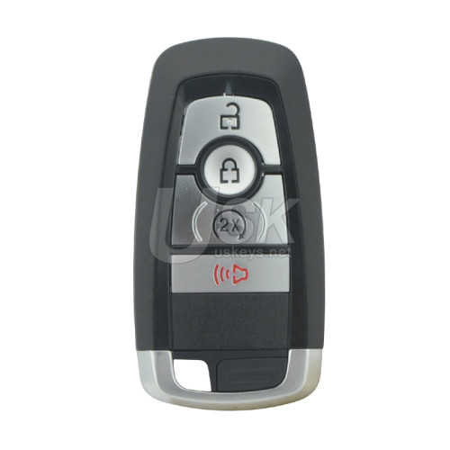 FCC M3N-A2C93142300 smart key shell 4 button for 2017-2020 Ford Edge Ranger PN 164-R8182