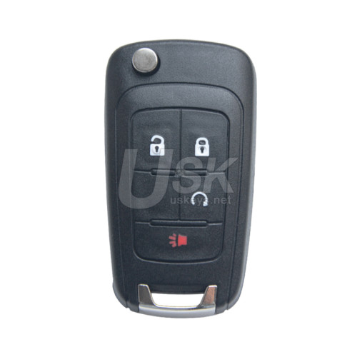 PN 20873620 flip key shell 4 button for Chevrolet Sonic Equinox 2010-2015
