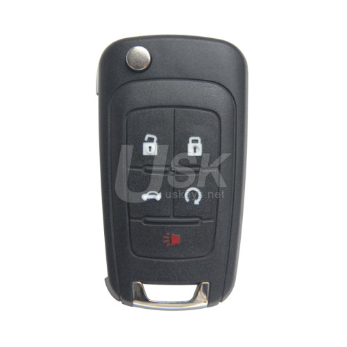 FCC OHT01060512 Flip remote key 5 button 315Mhz HTAG2 ID46 PCF7941E for 2010-2016 Buick Encore Regal Chevrolet Cruze Equinox Camaro GMC Terrain PN 13500226