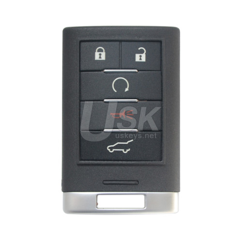 FCC NBG009768T Smart key 5 button 315mhz for Cadillac SRX 2010-2015 PN 22865375