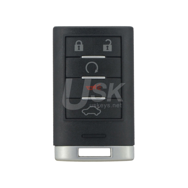 FCC M3N5WY7777A Smart key 5 button 315Mhz for Cadillac CTS STS 2008-2015 PN 25943676 25943677