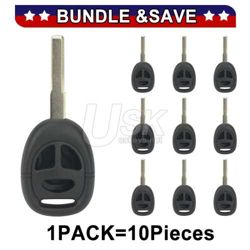 (Pack of 10) KHH-20TN-1 Remote head key shell 3 button for SAAB