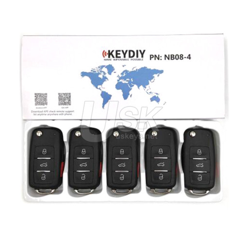 KEYDIY Universal Flip Remote Key VW Style 4 button NB08-4