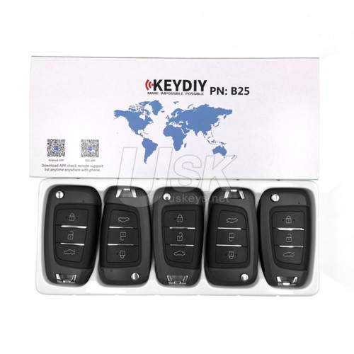 KEYDIY Universal Flip Remote Key Hyundai Style 3 button B25