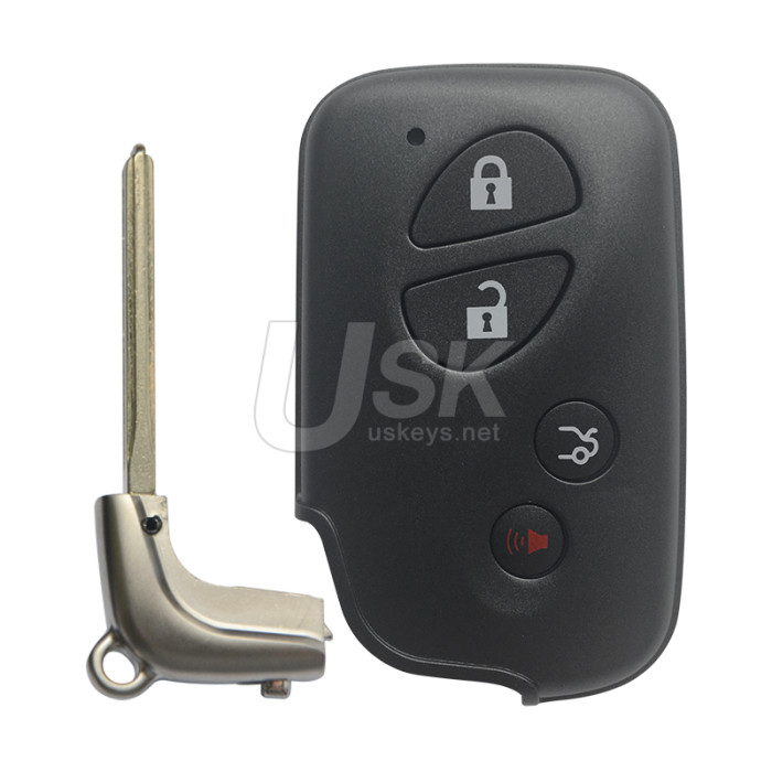 Lexus LS460 HS250 LS600h 2010-2014 FCC HYQ14ACX Aftermarket Smart Key 4 Button PN 89904-50F90