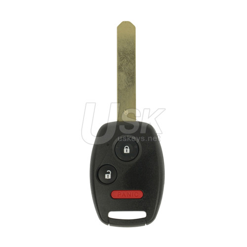 FCC N5F-S0084A Remote Head Key 3 Button 313.8Mhz ID46 Chip for 2006-2017 Honda Civic Odyssey Acura MDX RDX P/N 35111-SVA-305