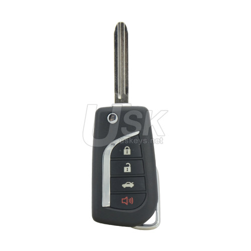TOKAI RIKA B41TA Flip key 4 button 433mhz H chip TOY43 for Toyota Camry Corolla Hulix