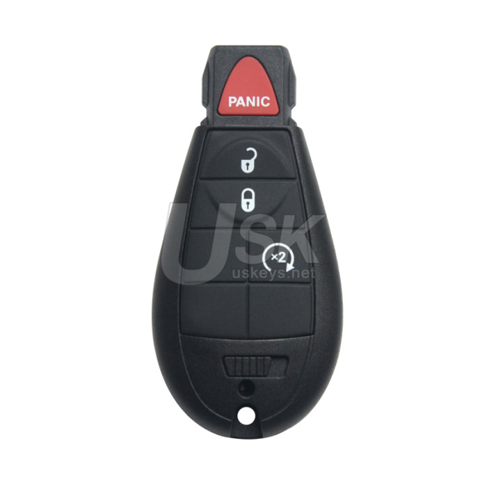 FCC GQ4-53T fobik key shell 4 button for Dodge RAM Jeep Cherokee 2014-2018