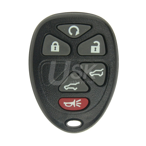 FCC OUC60270 / OUC60221 Keyless Entry Remote Shell 6 button for GMC Yukon Chevrolet Tahoe Suburban 2007-2013
