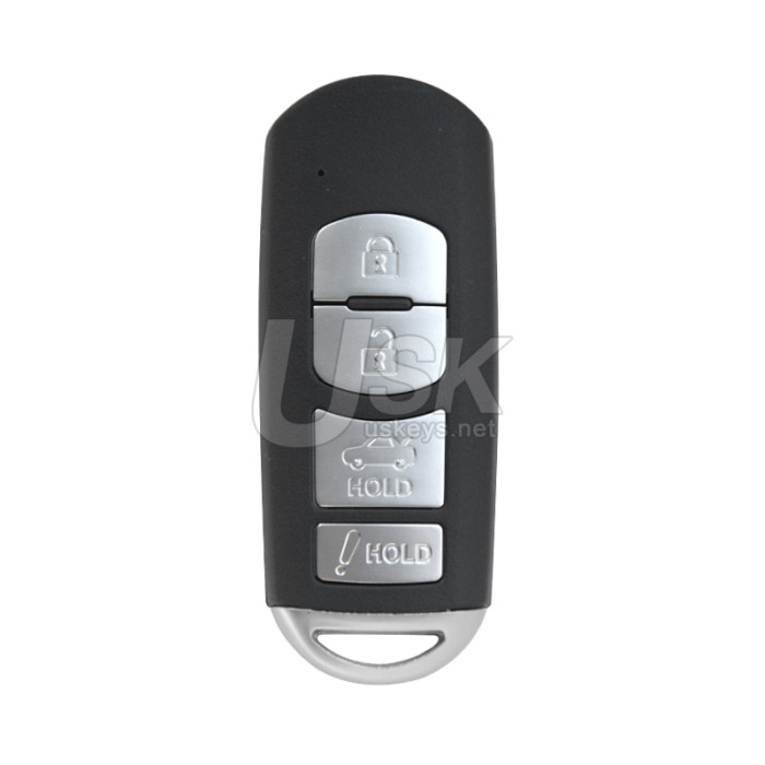 Mazda 3 6 Miata MX-5 2014-2019 FCC WAZSKE13D01 WAZSKE13D02 Aftermarket Smart Key 4 Button PN GJY9-67-5DY Mitsubishi System