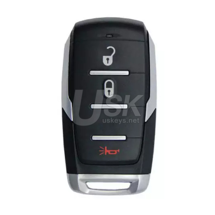 FCC OHT-4882056 Smart Key Shell 3 Button for 2019-2021 Dodge Ram 1500 PN 68442905AB 68291687AD
