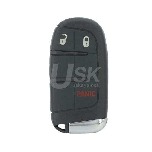 FCC M3N-40821302 Smart key shell 3 button SIP22 blade for Jeep Renegade 2015 2016