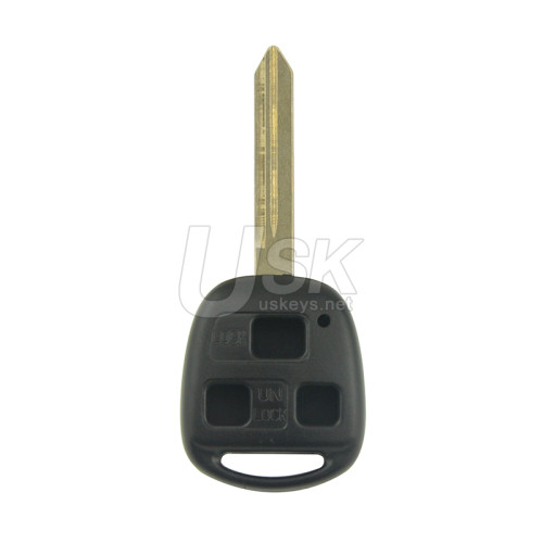 Remote head key shell 3 button TOY47 blade for Toyota Yaris 2010
