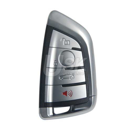 FCC YGOHUF5662 Smart Key Shell 4 Button for 2009-2014 BMW 3 5 7 Series