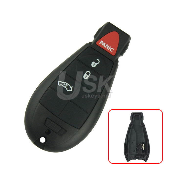 FCC M3N32297100 #2 Fobik key shell 4 button for Dodge Dart 2012-2016