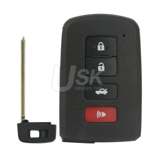 PN 89904-33450 Smart key shell 4 button for Toyota Camry 2013-2015