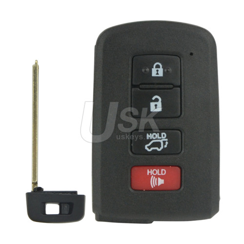 FCC HYQ14FBA Smart key shell 4 button for Toyota RAV4 2013-2018 PN 89904-0R080
