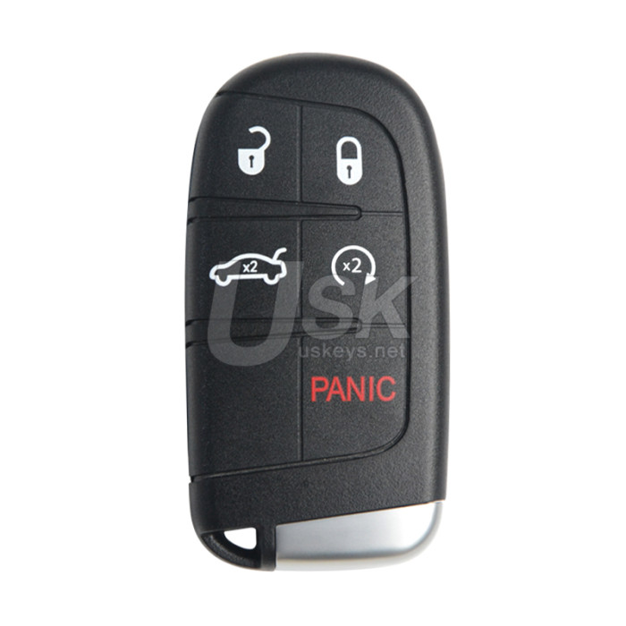 Chrysler 200 300 Dodge Charger Journey Challenger 2019-2021 FCC M3M-40821302 Aftermarket Smart Key 5 Button PN: 68394195AA / 68394191AA / 68155687AA