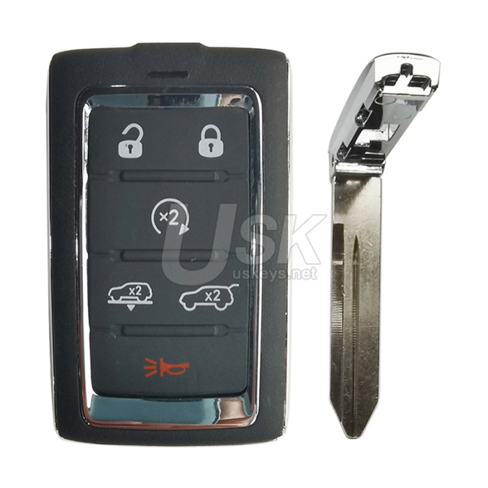 Jeep Grand Wagoneer 2021-2022 FCC: M3NWXF0B1 Aftermarket Smart Key 6 Buttons PN 68425092AA