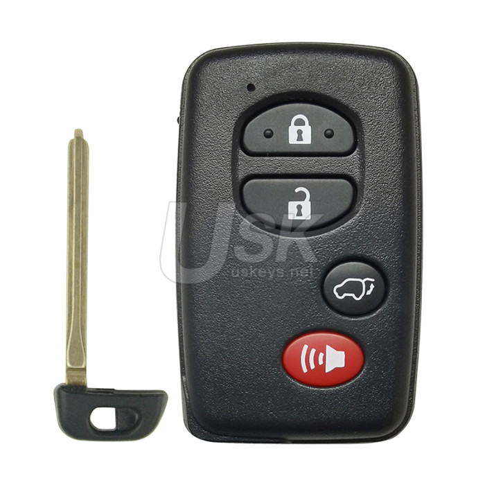 FCC HYQ14AAB smart key shell 4 button for Toyota Highlander Limited 2007-2014 PN 89904-48110
