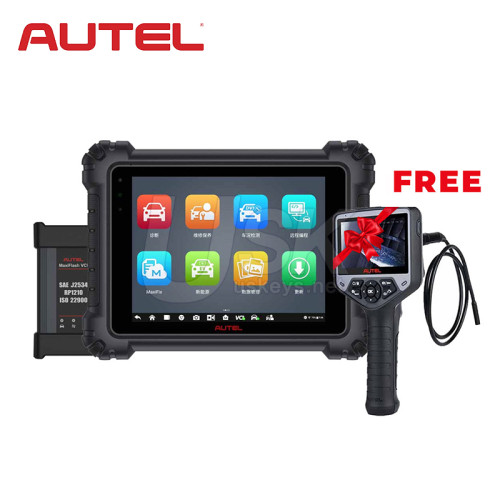 Autel MaxiSYS MS909 Diagnostic Tablet with MaxiFlash VCI/J2534 + Free MaxiVideo MV480 Digital Inspection Videoscope Device